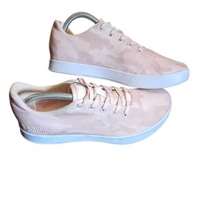 NOBULL Pink Camo Canvas Trainers Unisex M 8.5 / W 10 Low Top Gym CrossFit Shoes